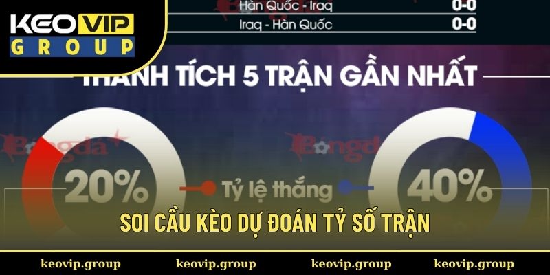 Soi cầu kèo dự đoán tỷ số trận hiệu quả